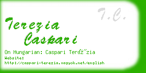 terezia caspari business card